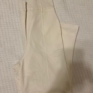Cream Tailored Pants